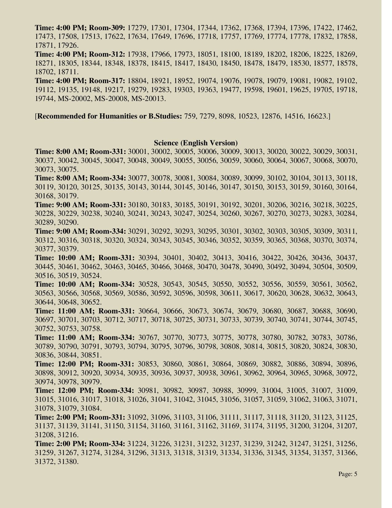NDC Admission Result 2025-5