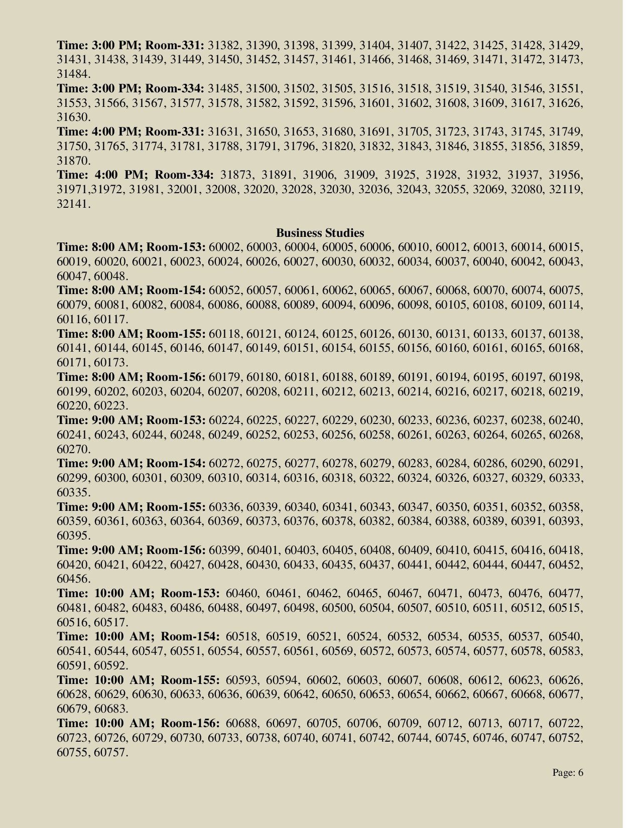 NDC Admission Result 2025-6