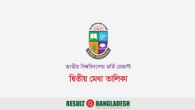 NU Admission Result 2nd Merit List